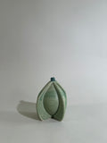 3-D printed green stoneware mini Bottle