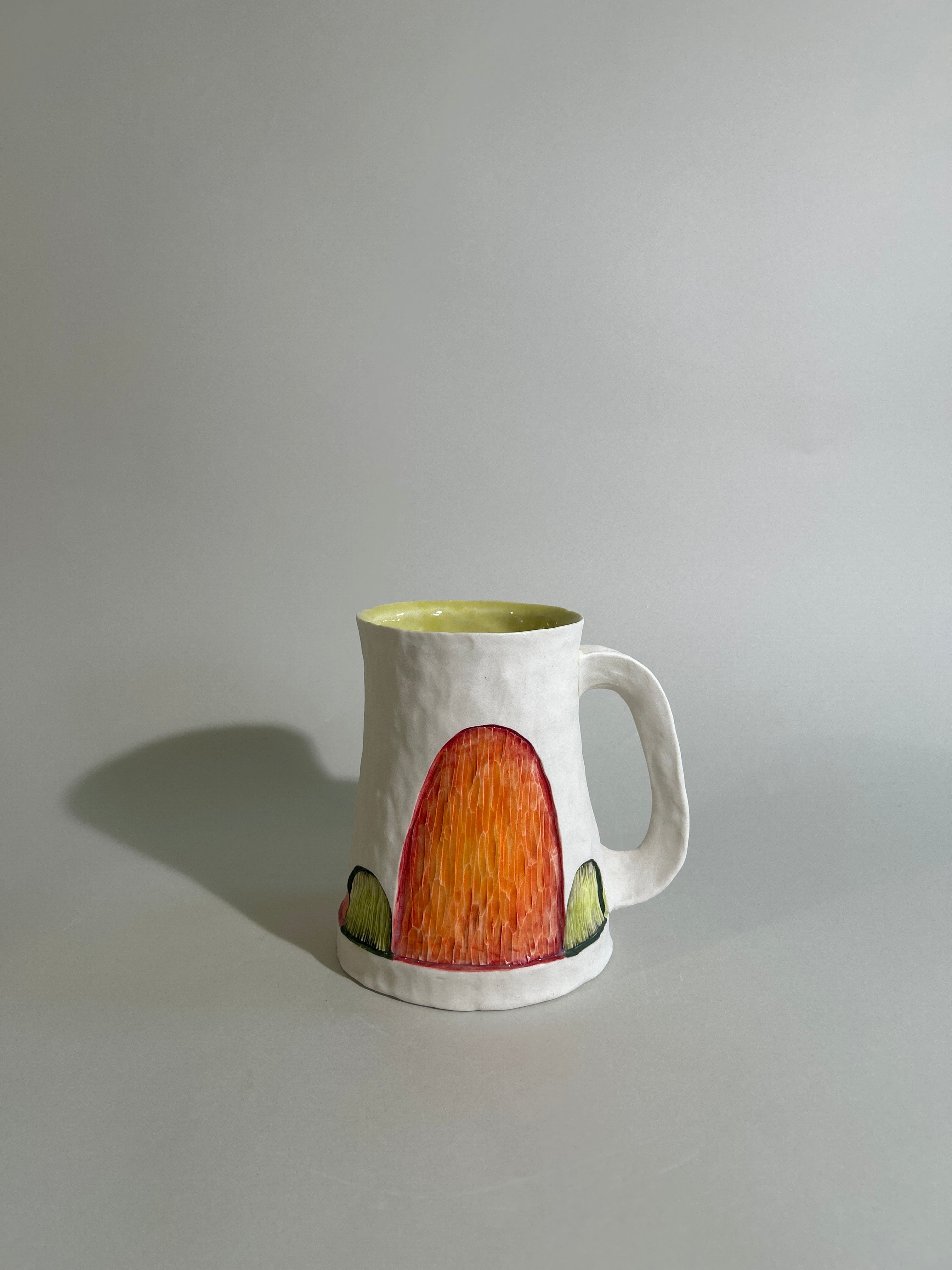 Color/texture stein orange/green