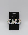 Hoop porcelain sterling silver 16