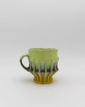 Mug T 1 green yellow, gray handle