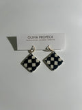 Checker earrings