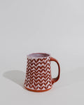 Pink carved vine stein