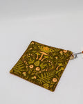 7x7" Pot Holder/Hot Pad: Pink/brown mushroom/moth front, pink w/ white polka dots back