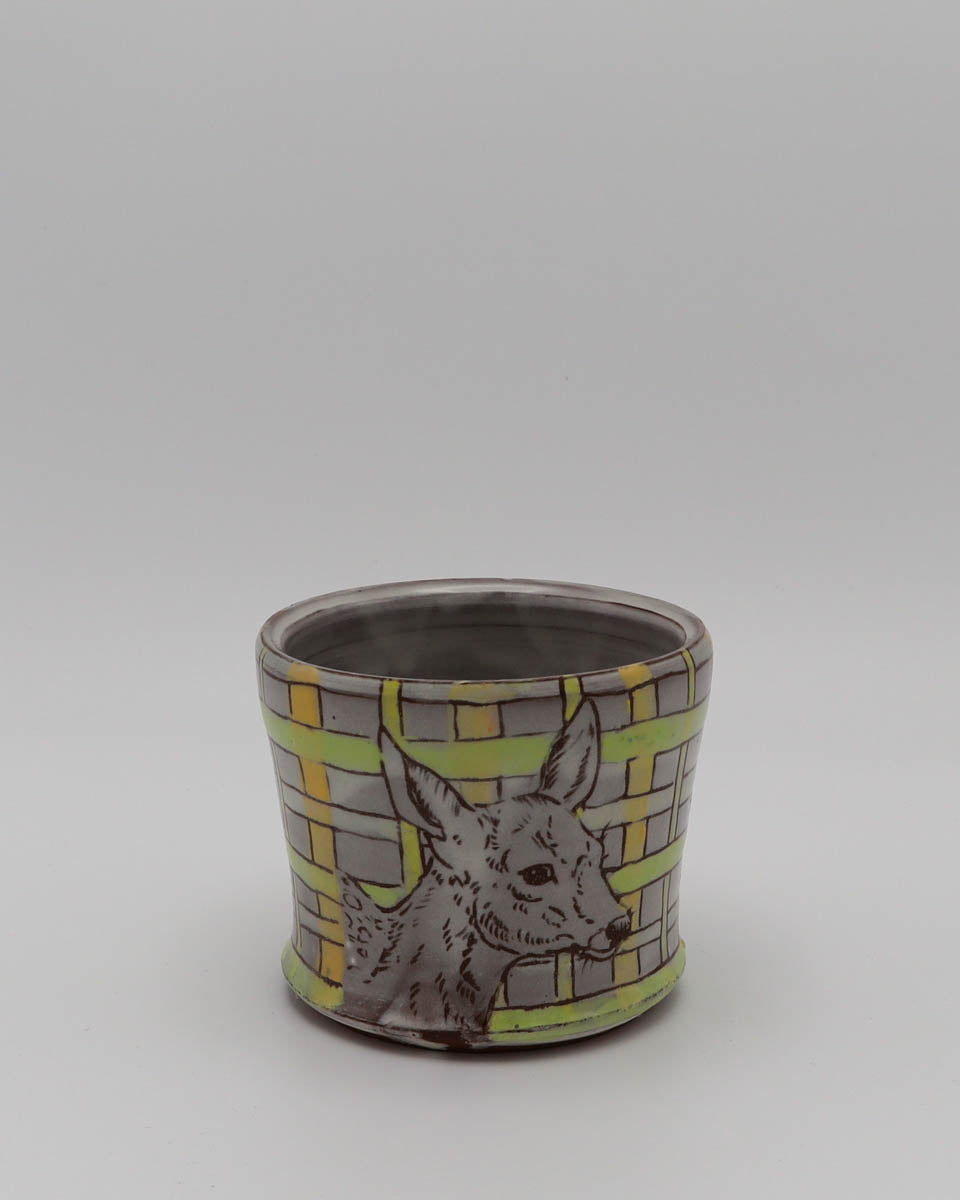 Deer Plaid Cup