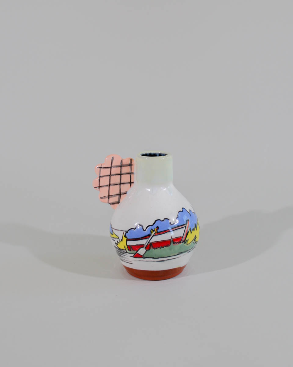 Bud vase  bottle and boat drawing 1