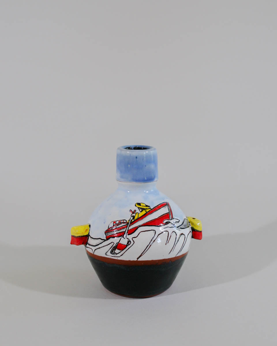 Bud vase  bottle and boat drawing 3
