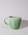 Green Tactile Mug with Wide Handle