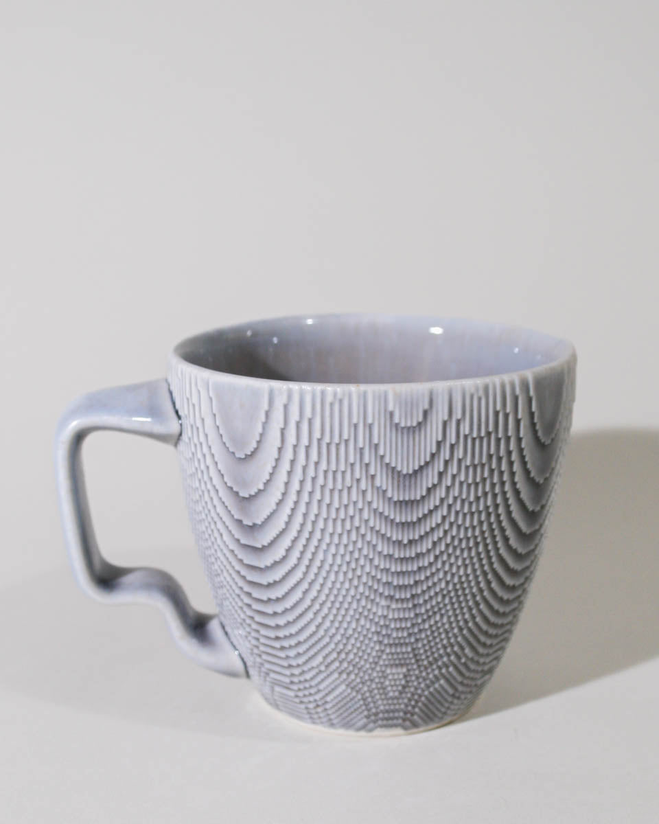 Amethyst Tactile Mug with Wiggle Handle