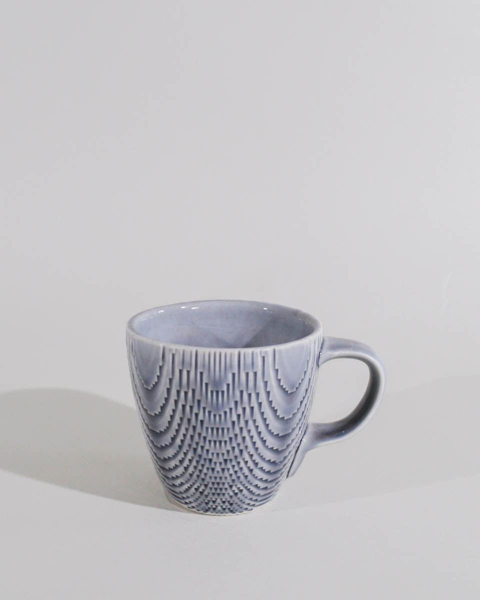 Grey Knockdown Mug with Close Handle