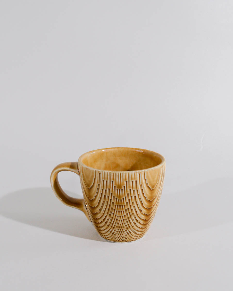 Amber Knockdown Mug with Wide Handle