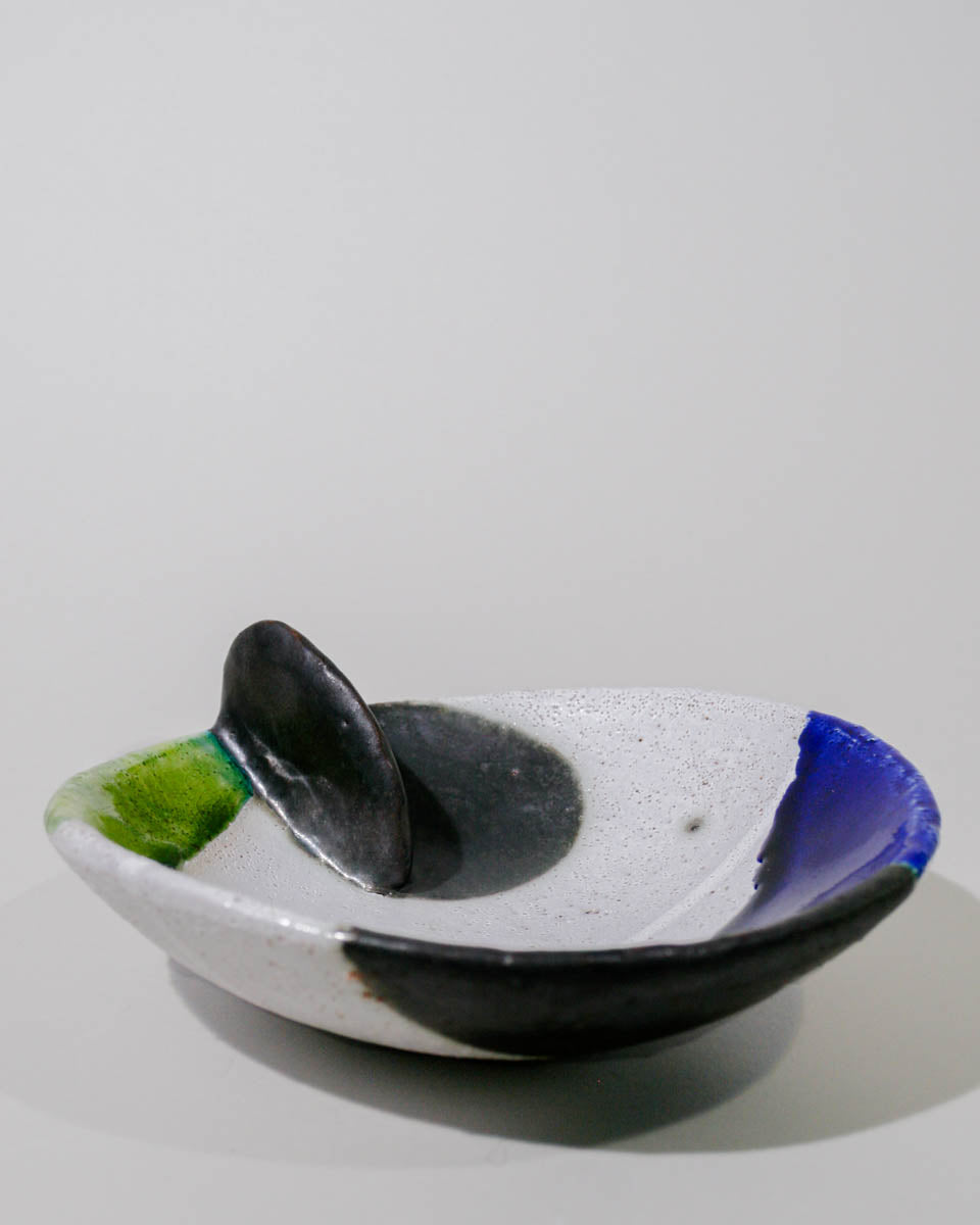 Dish with Fin and Color Dots